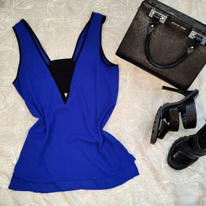 Express cami blouse with cut outs